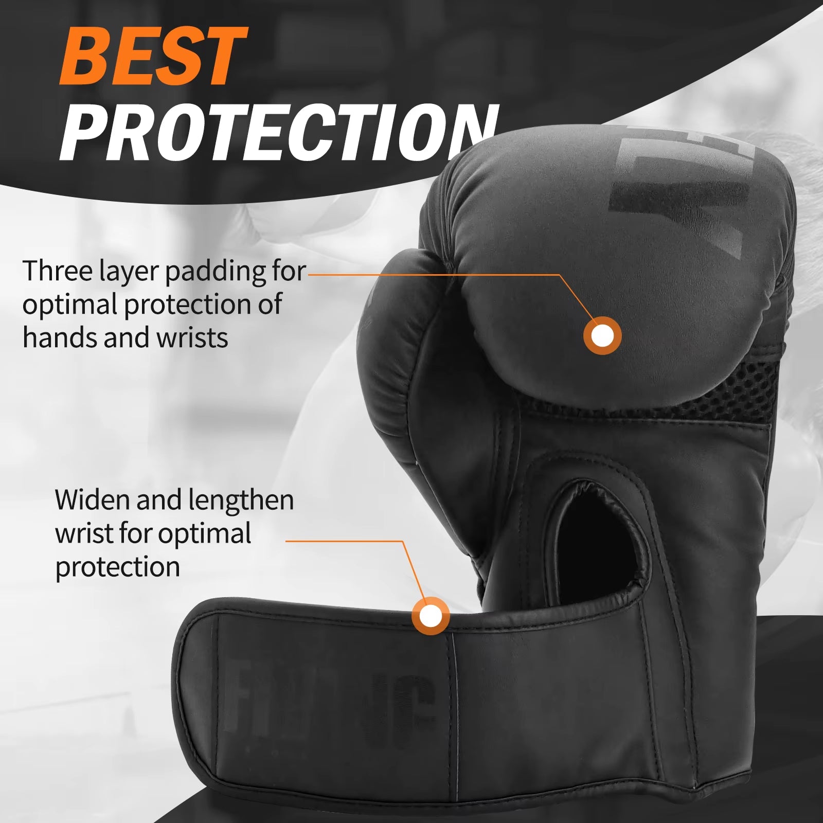 Professional PU Leather Boxing Gloves for Muay Thai and MMA Training - Available in 10, 12, 14, and 16 Oz for Men and Women