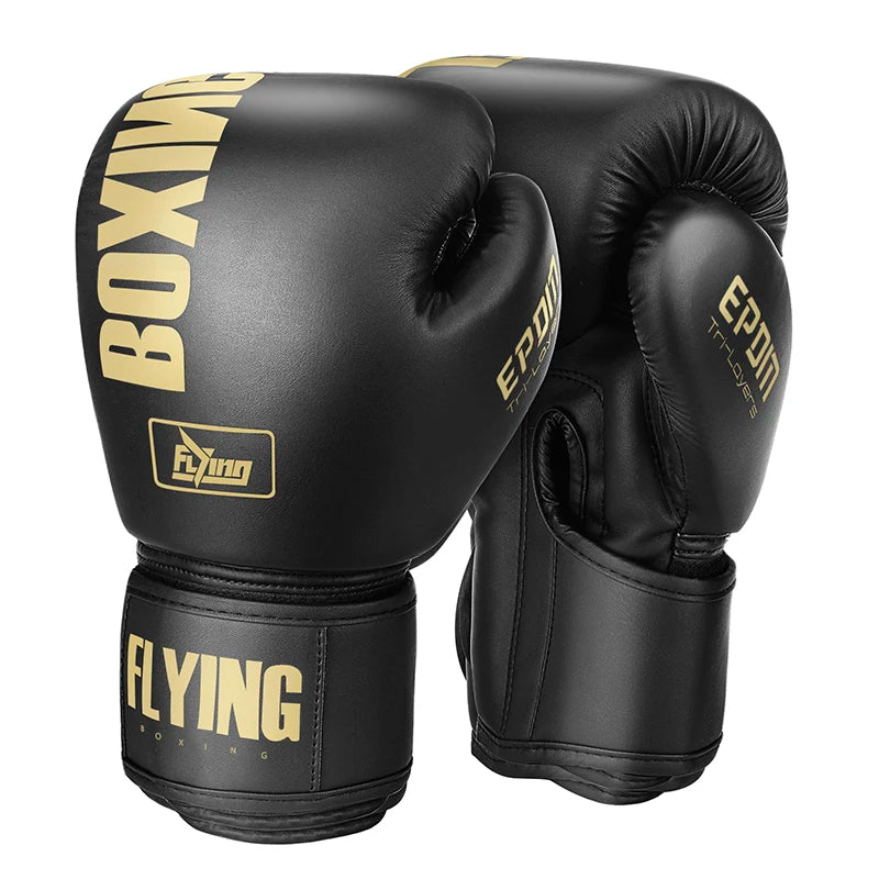 Professional PU Leather Boxing Gloves for Muay Thai and MMA Training - Available in 10, 12, 14, and 16 Oz for Men and Women