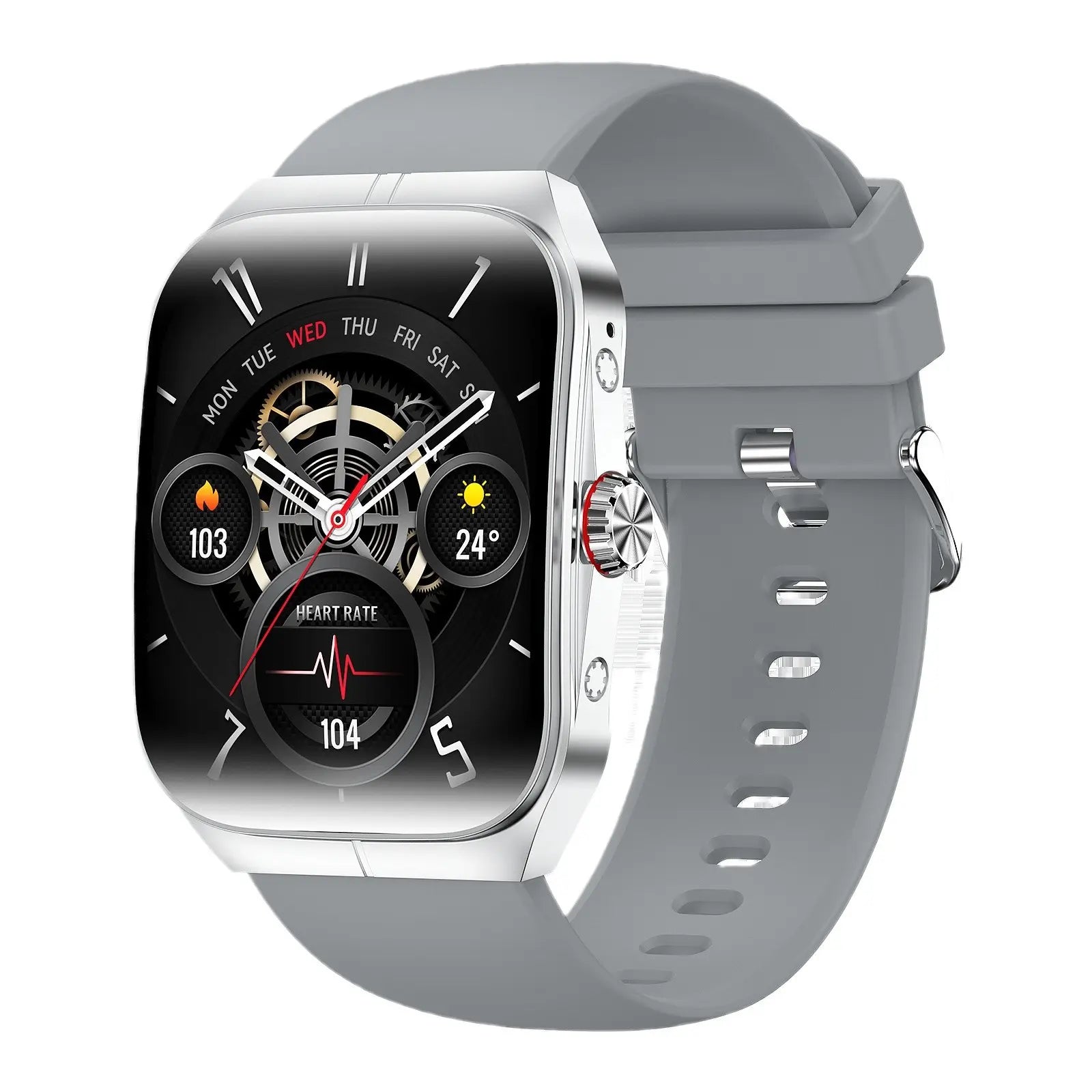 Valdus 2025 HK80 Premium Touch Screen Smart Watch with Call Function, Fall Detection, 100+ Sports Modes, IP67 Waterproof Rating, SMS Notifications, and Fitness Tracking Features