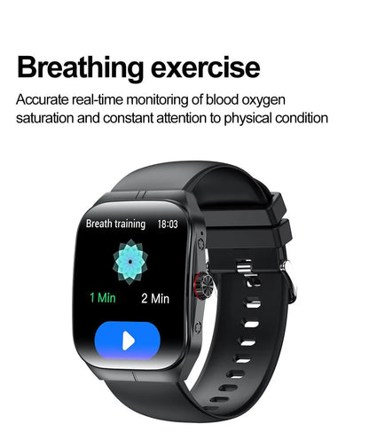 Valdus 2025 HK80 Premium Touch Screen Smart Watch with Call Function, Fall Detection, 100+ Sports Modes, IP67 Waterproof Rating, SMS Notifications, and Fitness Tracking Features